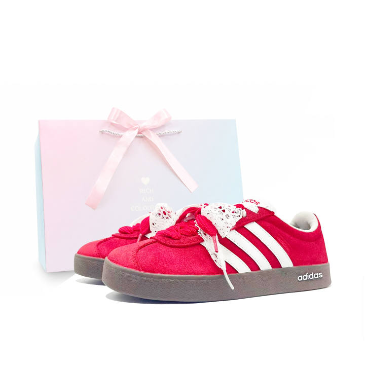 Adidas Adidas VL COURT 2.0 German Army Trainers Unisex Low Top Red/White