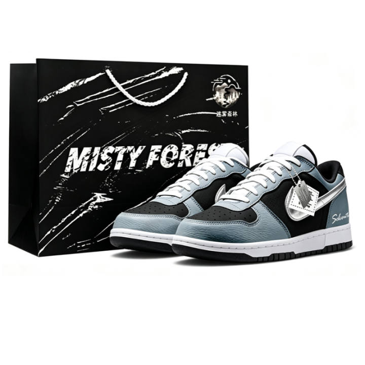 Nike Nike Big Skateboard Shoes Men's Low Top Black Gray