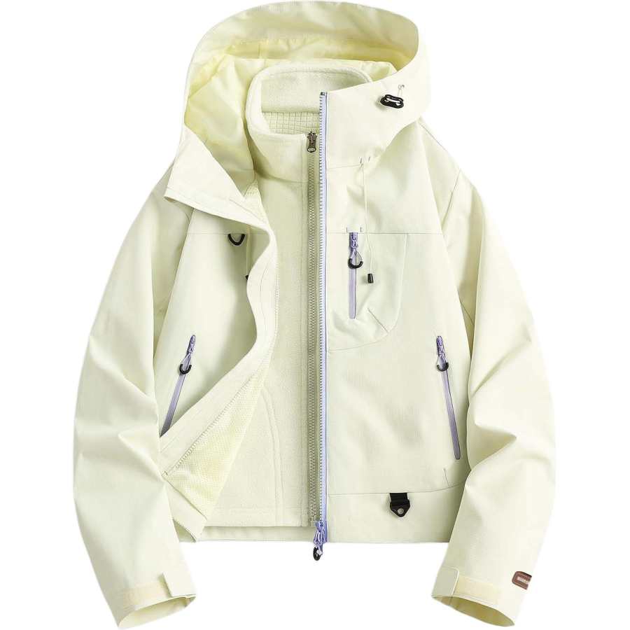 WARRIOR Windbreaker Jackets Women's Hooded Non Detachable Moderate Straight Fit
