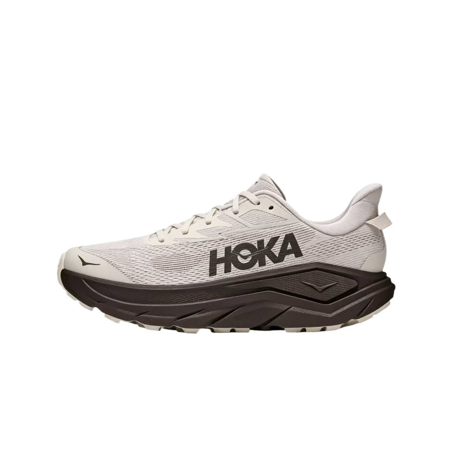 HOKA ONE ONE Challenger 8 Running Shoes Men's Low Top River Stone Gray/Dark Iron Gray