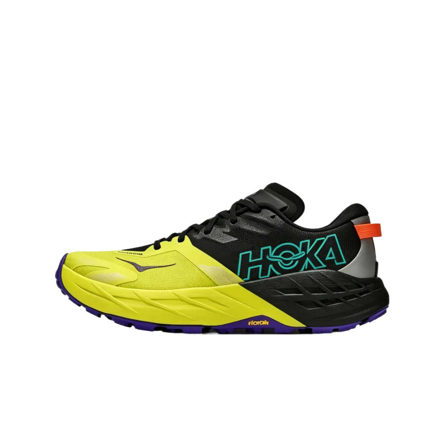 HOKA ONE ONE SPEEDGOAT 7 Running Shoes Men's Low Top Black/Citrus Yellow
