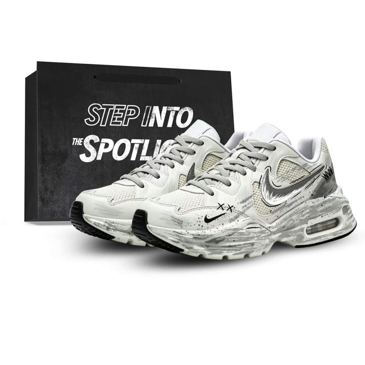 Nike Nike Air Max Fusion Running Shoes Men's Low Top White/Gray