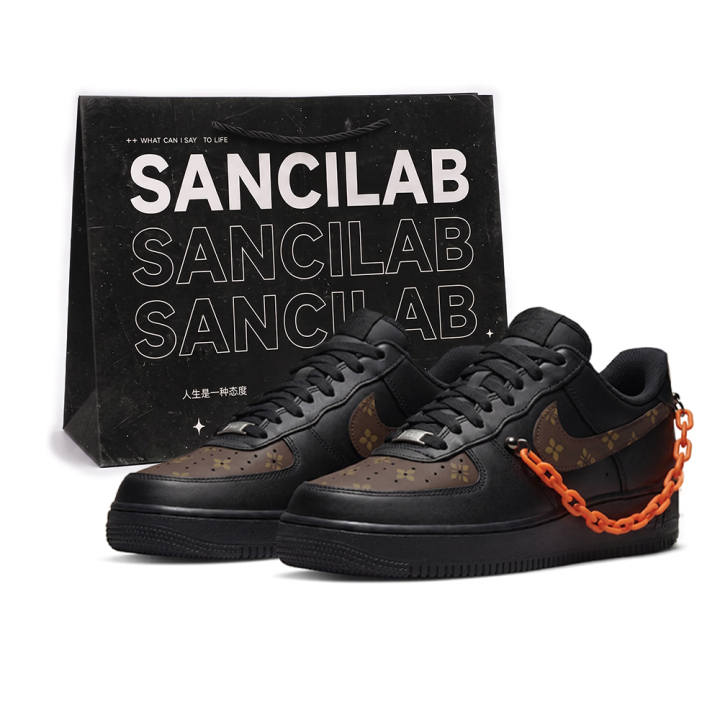 Nike Nike Air Force 1 Skateboard Shoes Unisex Low Top Brown