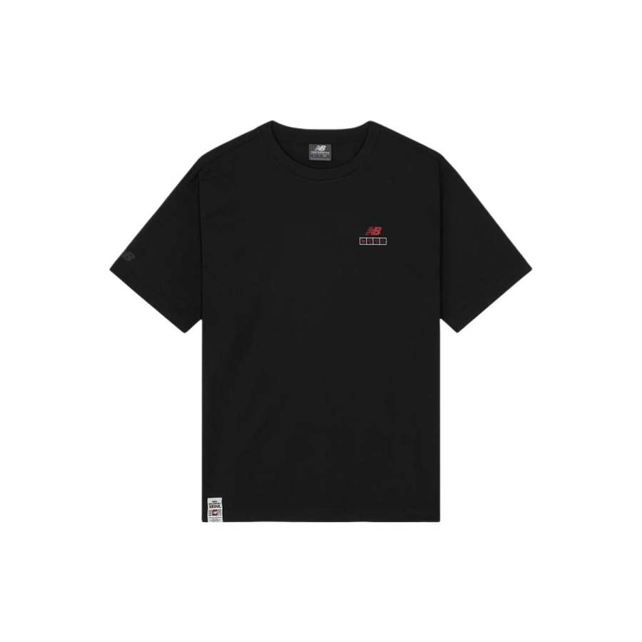 New Balance New Balance Quick Dry T Shirts Unisex Black Crew Neck Moderate