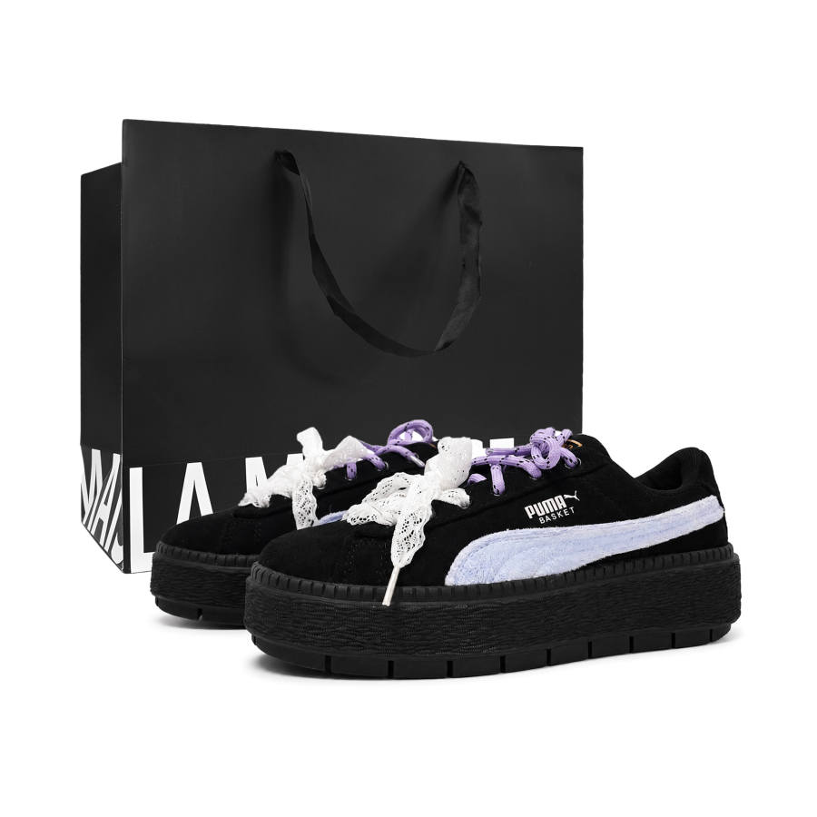 PUMA Platform Trace Skateboard Shoes Women's Low Top Purple