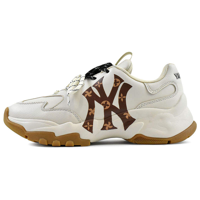 MLB MLB Big Ball Chunky Sneakers Unisex Low Top Brown, Beige