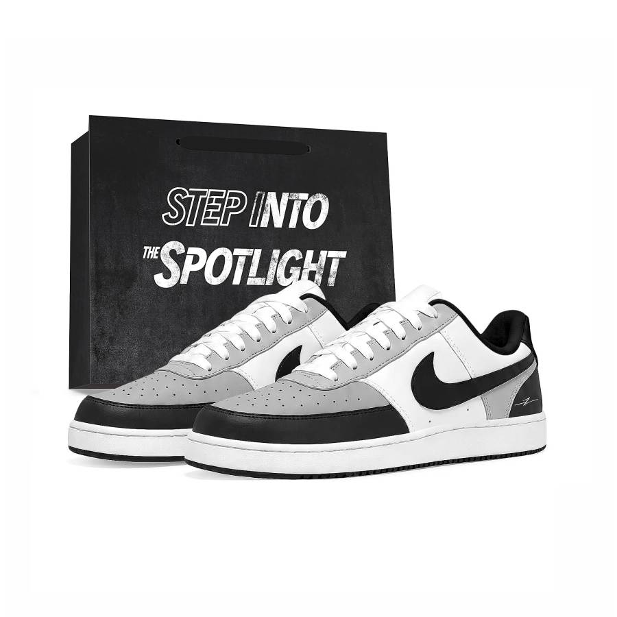 Nike Nike Court Vision 1 Skateboard Shoes Men's Low Top Black White Gray Multicolor