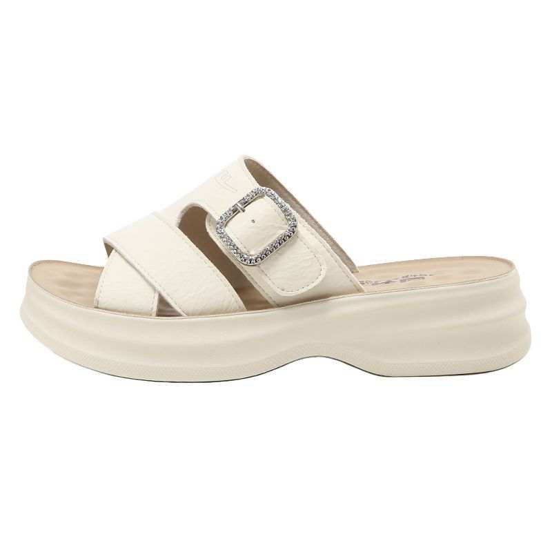 WARRIOR WARRIOR Slide Slippers Women's Beige/Black/Light Yellow