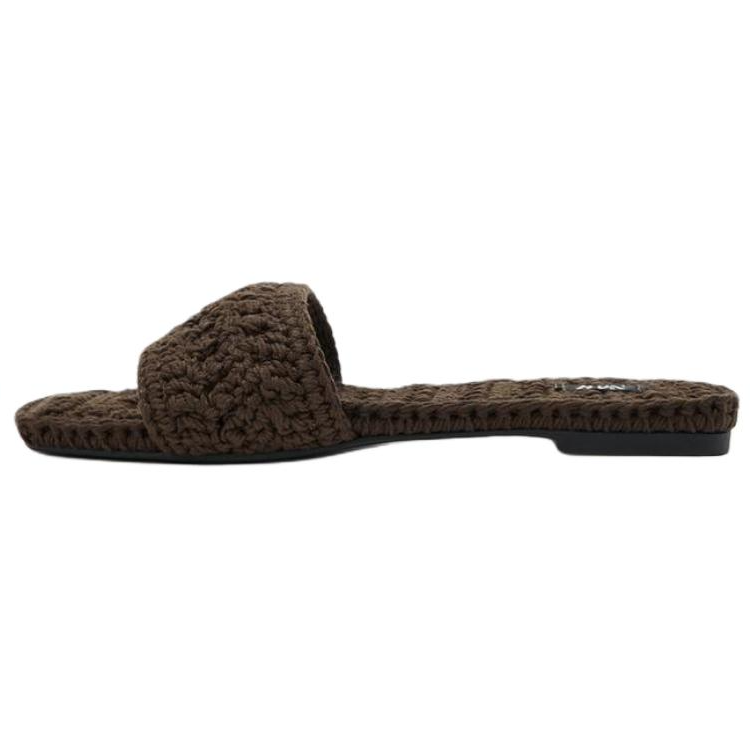 ZARA Slide Slippers Women's Brown