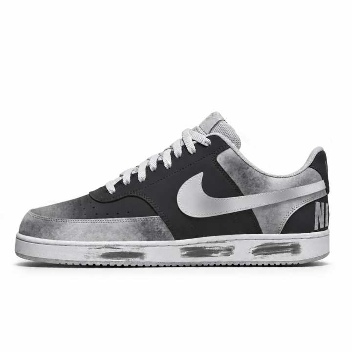 Nike Nike Court Vision Skateboard Shoes Men's Low Top Black/Silver