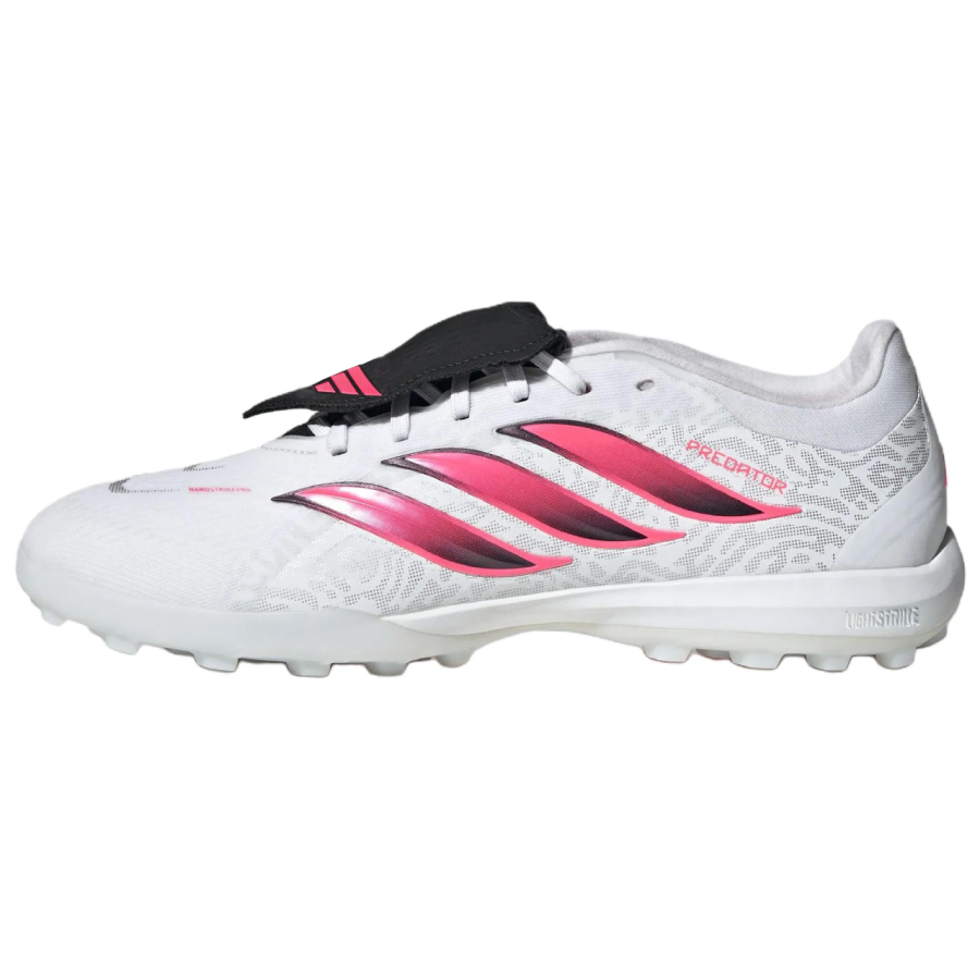 Adidas Adidas PREDATOR PRO Soccer Shoes Unisex Low Top White/Swirl Neon Red/Black