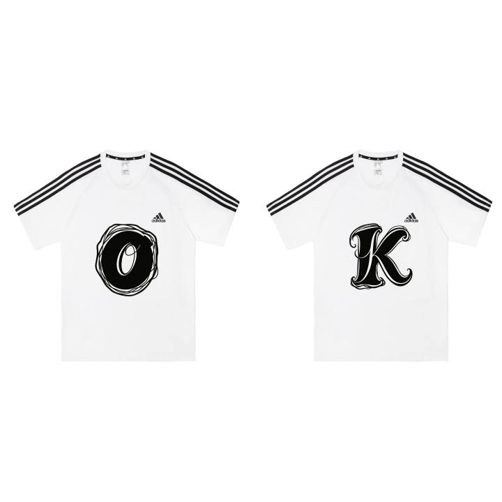 Adidas Adidas T Shirts Unisex White+White Crew Neck Moderate