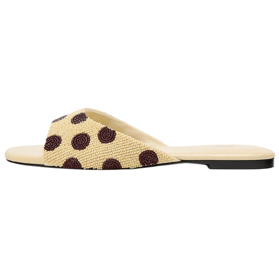 ZARA Slide Slippers Women's Yellow