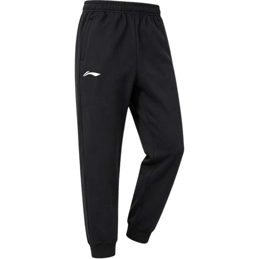 Li-Ning Li Ning Knitted Sweatpants Men's Black Zip Pocket Thin