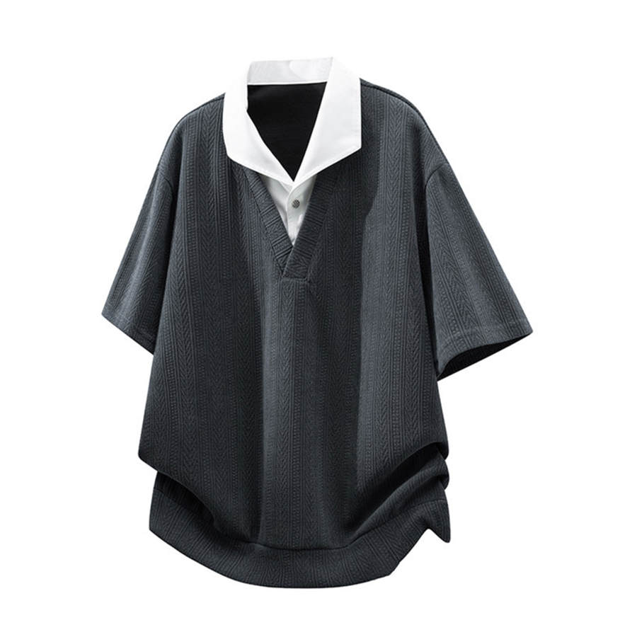 GWAF Polo Shirts Unisex Lapel Moderate Straight Fit