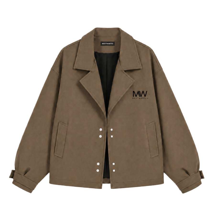 MostwantedLab Jackets Unisex Lapel Moderate Straight Fit