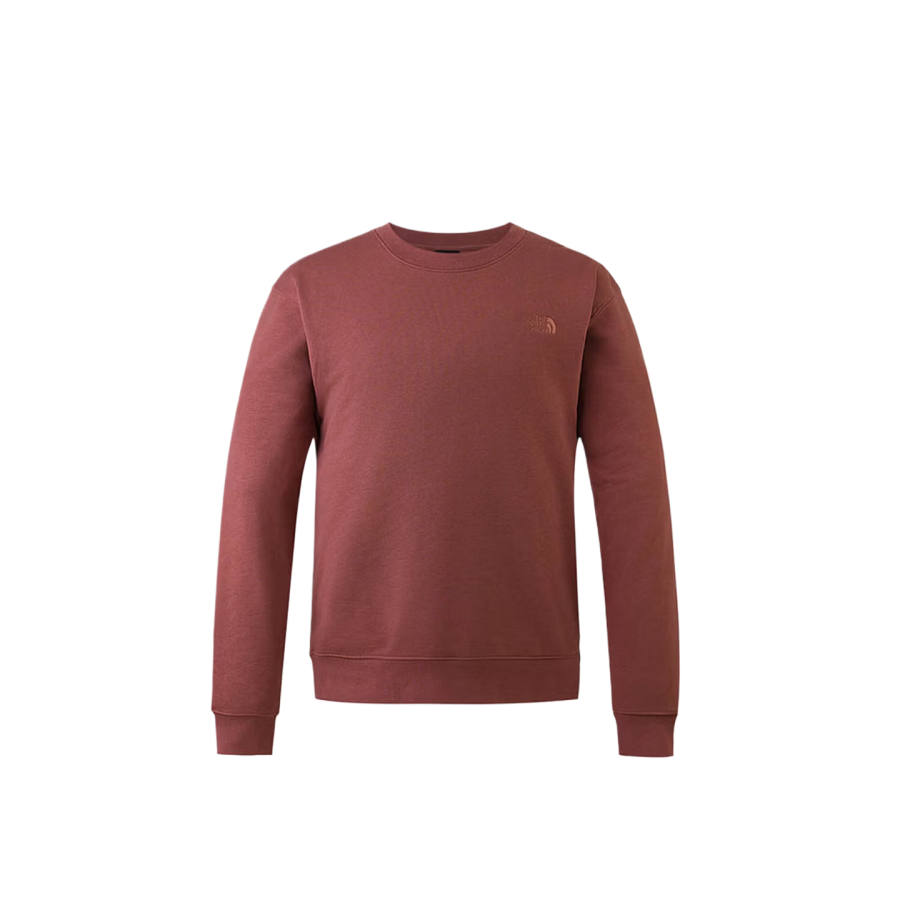 THE NORTH FACE Sweatshirts Men's Brown Crew Neck Moderate Straight Fit