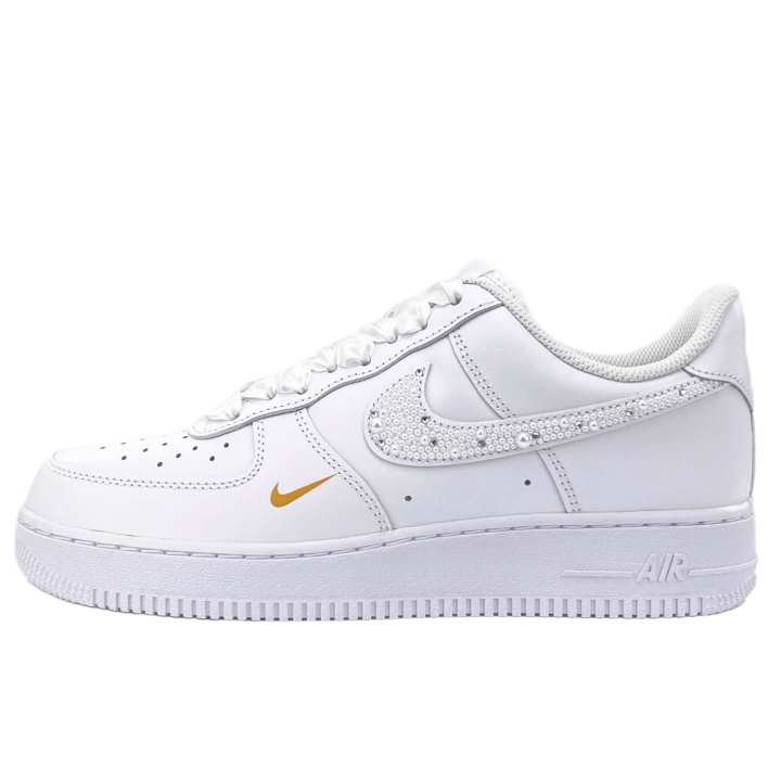 Nike Nike Air Force 1 Skateboard Shoes Unisex Low Top White/Gold