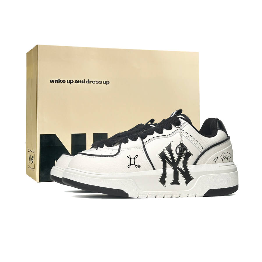 MLB MLB Chunky Liner Skateboard Shoes Unisex Low Top Black & White