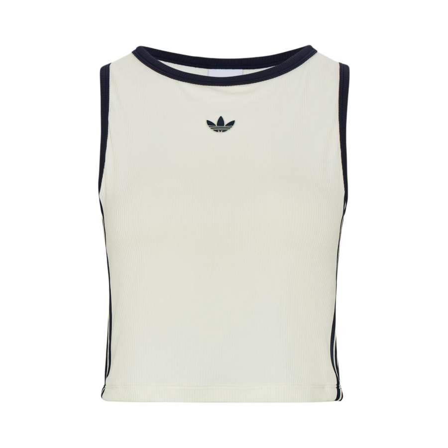 Adidas Originals Tank Tops Women's White/Dark Blue Crew Neck