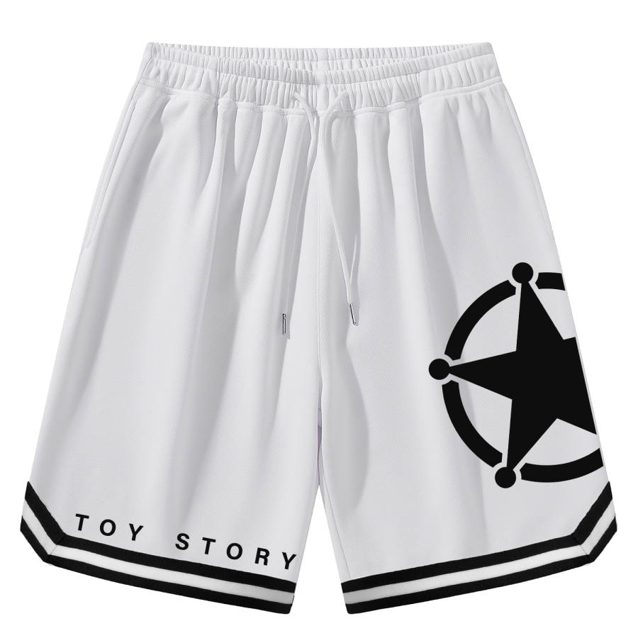 Disney Casual Shorts Unisex Thin Straight Fit Pants