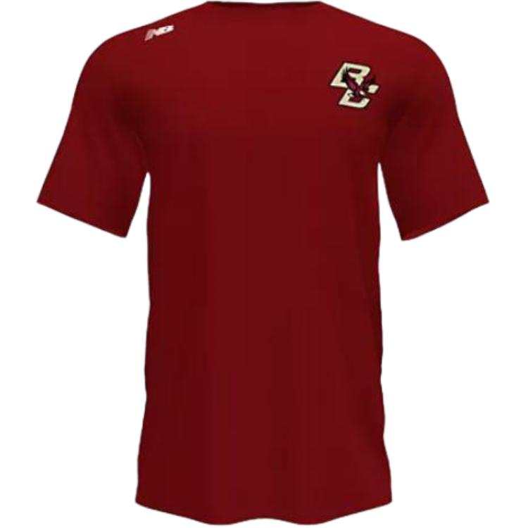 New Balance New Balance Boston College T Shirts Men's Red Crew Neck Moderate Other