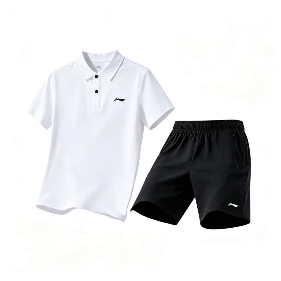 Li-Ning Li Ning Casual Sportswear Men's Polo Collar Thin