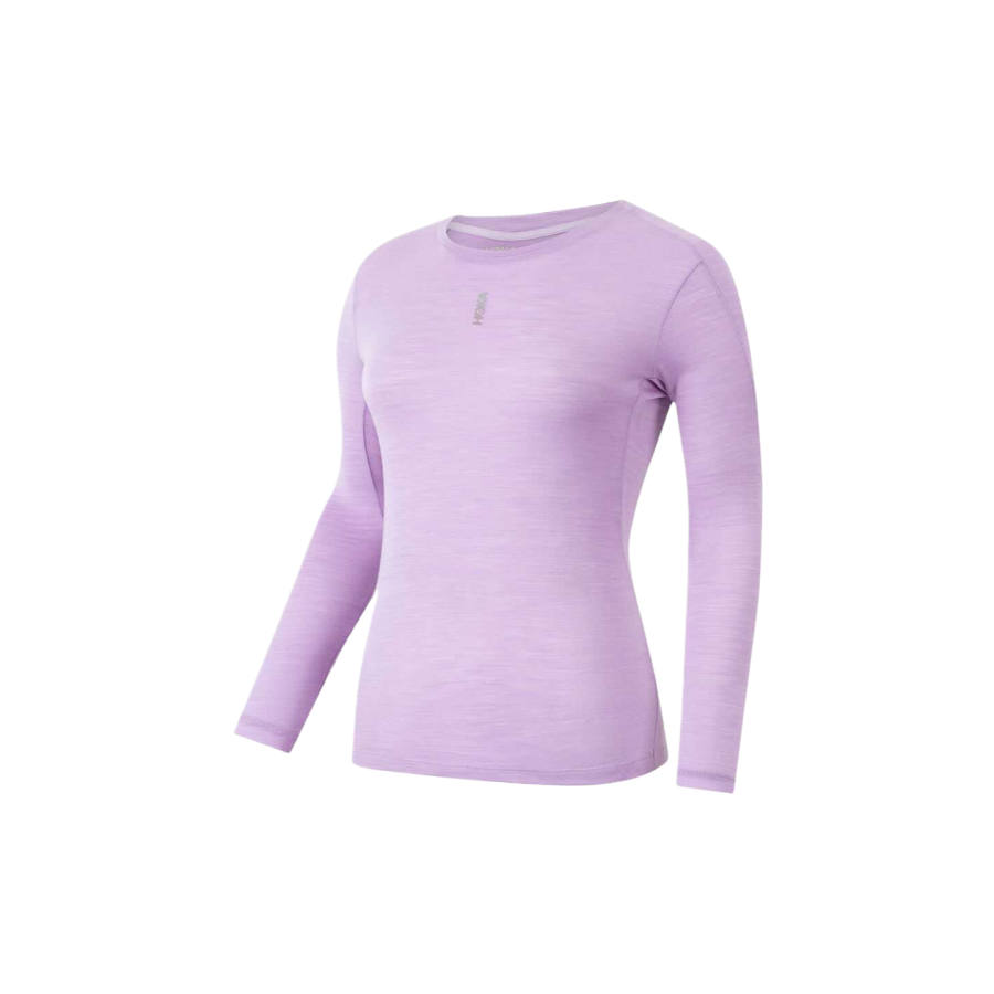 HOKA ONE ONE T Shirts Women's Light Lavender Crew Neck Moderate