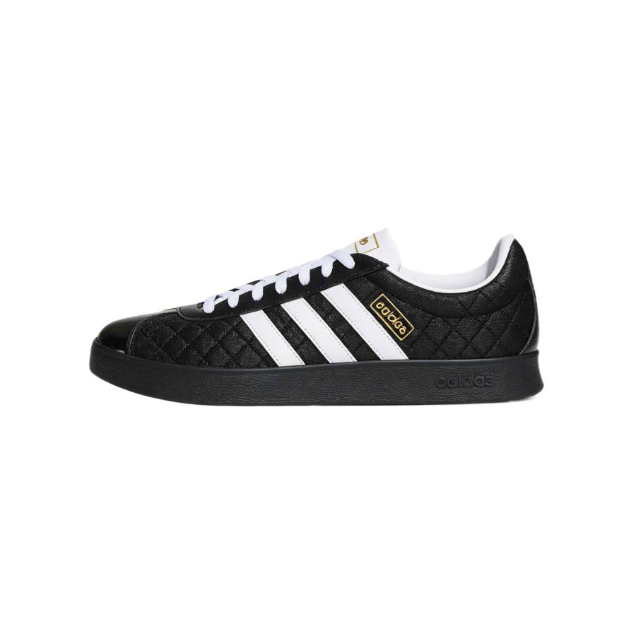 Adidas Adidas VL Court German Army Trainers Unisex Low Top Black/White/Gold