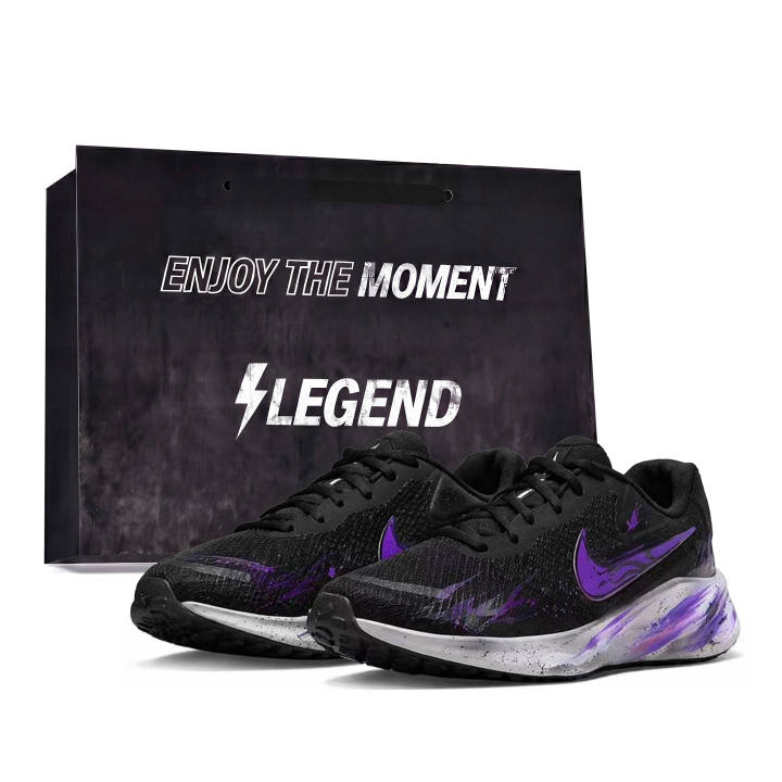Nike Nike REVOLUTION 7 Running Shoes Unisex Low Top Black/White/Purple