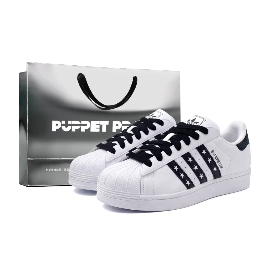 Adidas Originals Superstar 2 Skateboard Shoes Unisex Low Top Black/White
