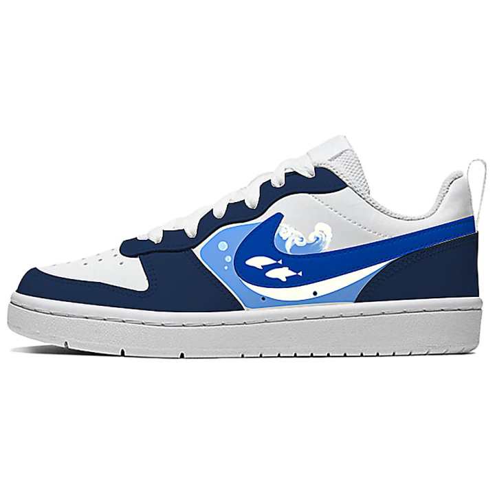 Nike Nike Court Borough Skateboard Shoes Unisex Low Top Blue