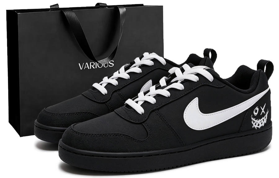 Nike Nike Court Borough Skateboard Shoes Men's Low Top Black, White