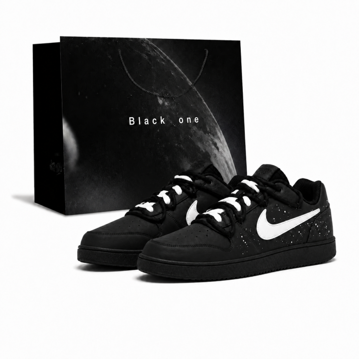 Nike Nike EBERNON Skateboard Shoes Unisex Low Top Black/White