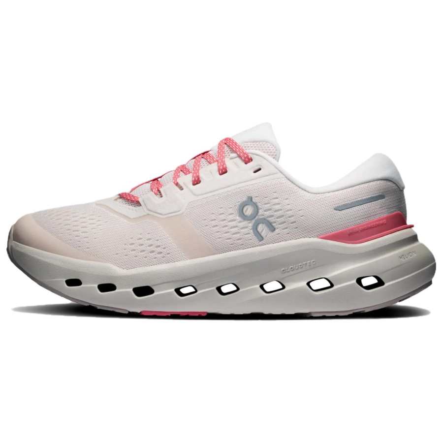 On Cloudrunner 3 Running Shoes Women's Oyster Gray | Camellia Powder