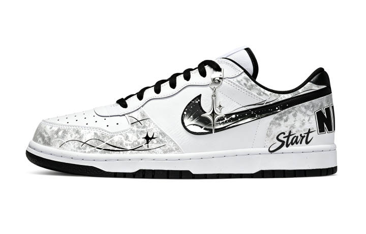 Nike Nike Big Skateboard Shoes Men's Low Top White/Black
