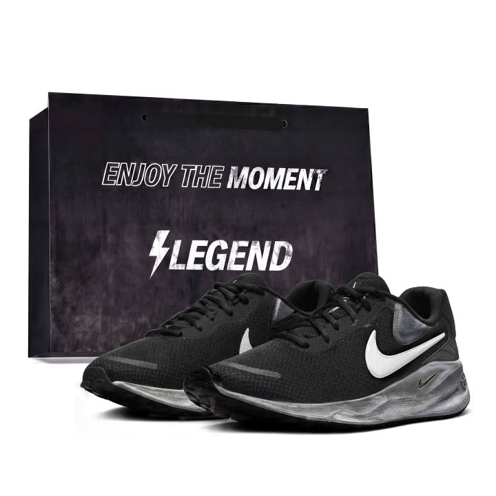 Nike Nike REVOLUTION 7 Running Shoes Unisex Low Top Black/White/Silver