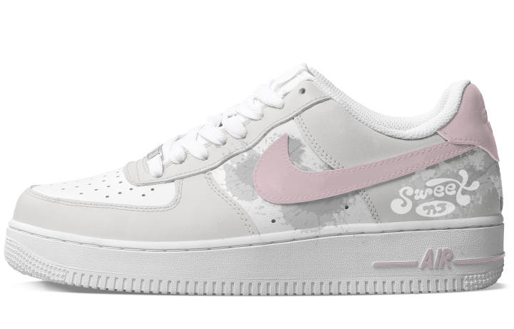 Nike Nike Air Force 1 Skateboard Shoes Unisex Low Top Pink/Light Gray