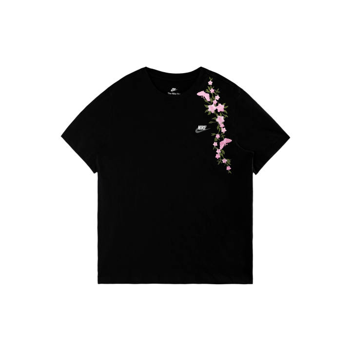 Nike Nike Sportswear Club T Shirts Unisex Black/White/Dark Gray Crew Neck Moderate