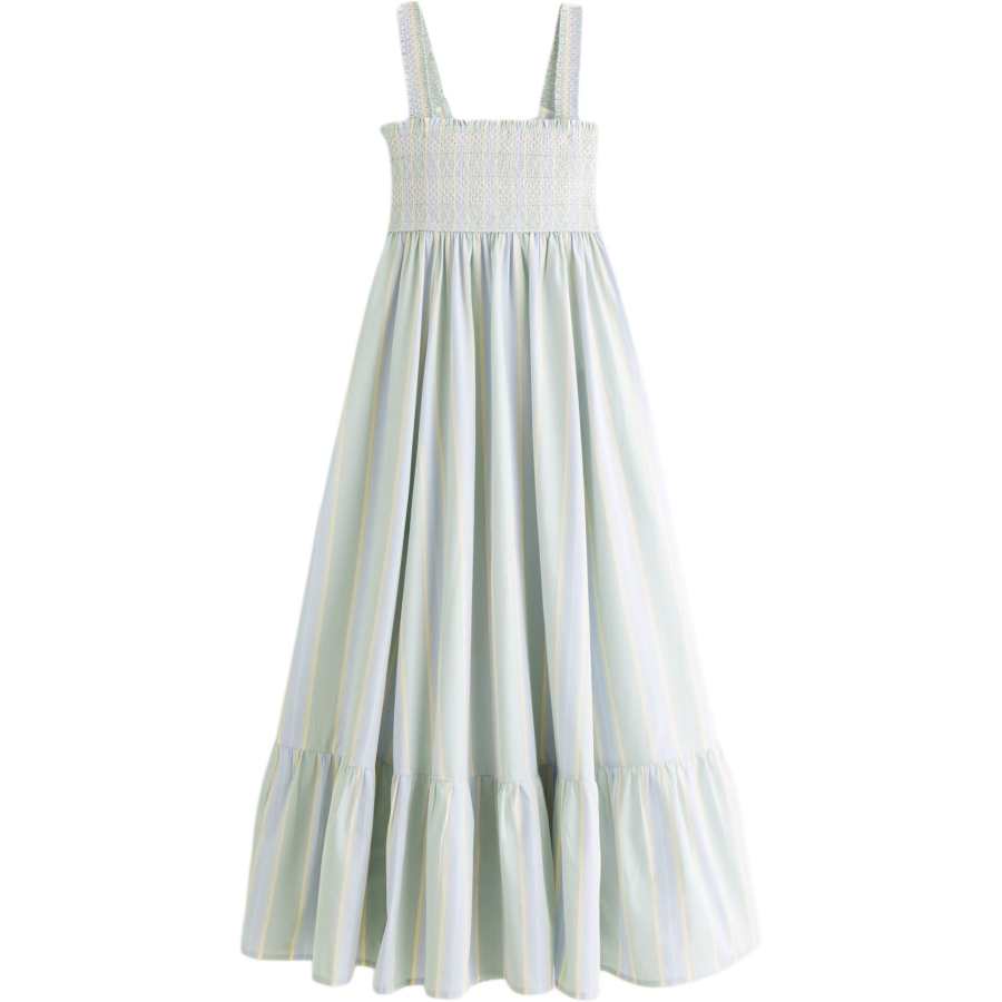 Abercrombie&Fitch Sleeveless Dresses Women's Light Green Stripes Moderate