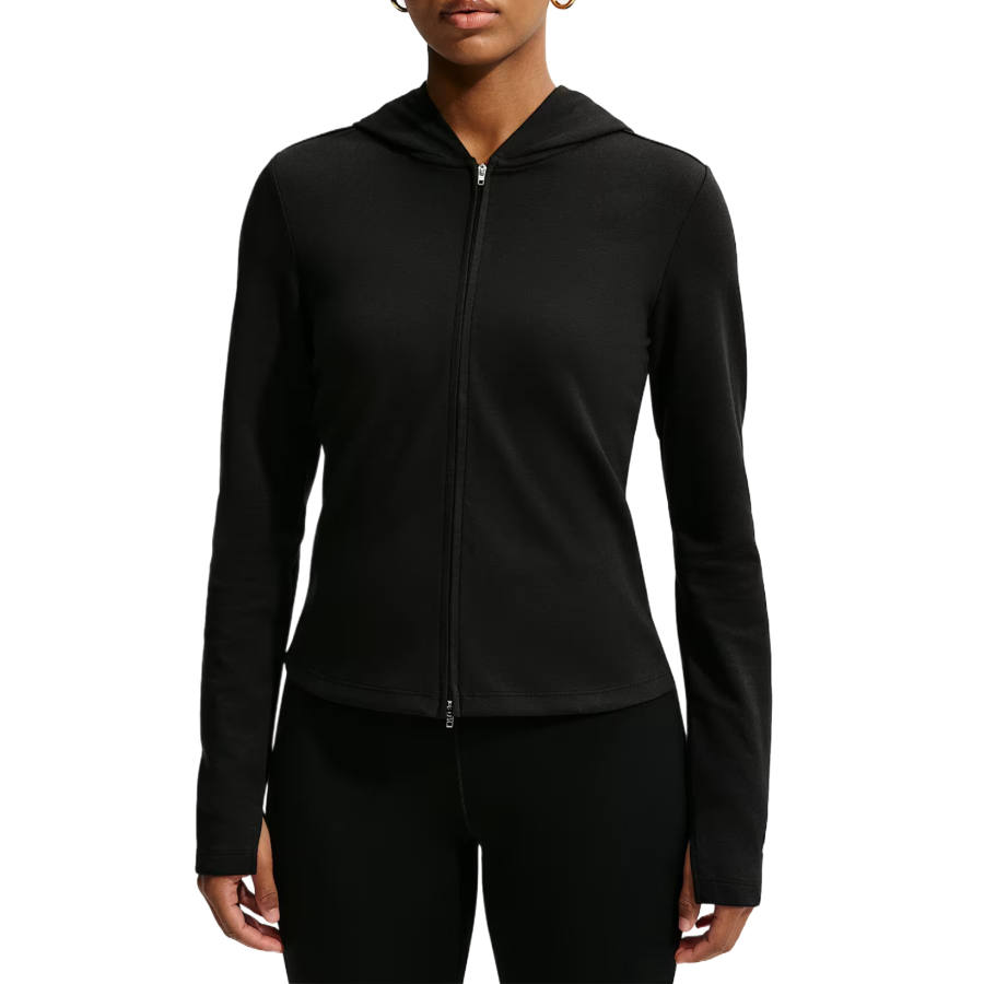 Nike Nike Sportswear Sweatshirts Women's Black/Black/White Hooded Non Detachable Moderate