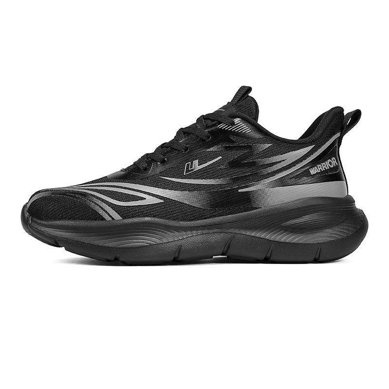 WARRIOR WARRIOR Running Shoes Men's Low Top Black Silver Colorway