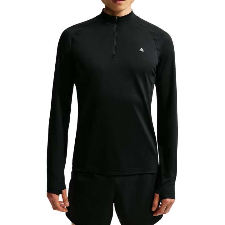 Nike Nike ACG DRI FIT Quick Dry T Shirts Men's Black Stand Collar