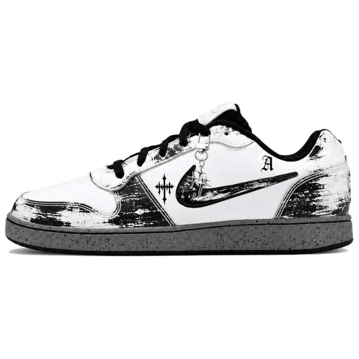 Nike Nike EBERNON Skateboard Shoes Men's Low Top Black/White