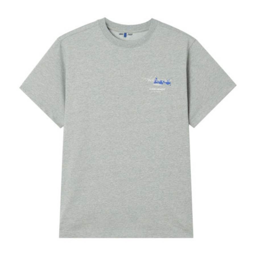 ADER ERROR ADER ERROR T Shirts Women's Gray Crew Neck Thin Straight Fit