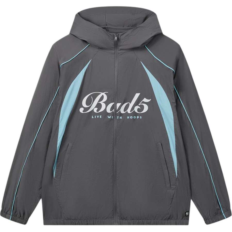 Li-Ning Li Ning BADFIVE Trench Coats Men's Meteorite Gray Hooded Non Detachable Moderate Straight Fit