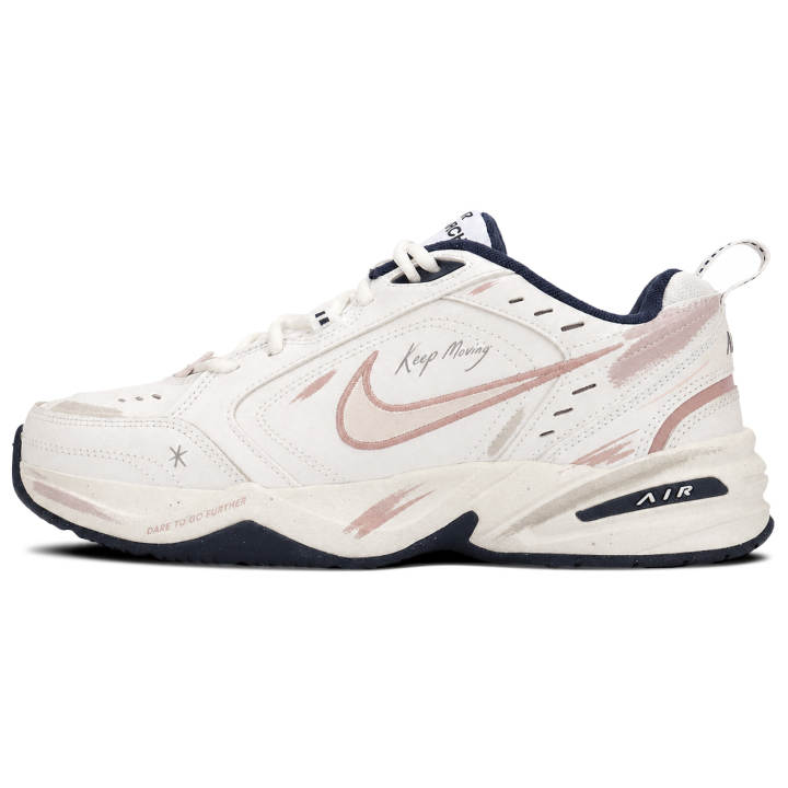 Nike Nike Air Monarch 4 Chunky Sneakers Women's Low Top Ecru/Dirty Pink
