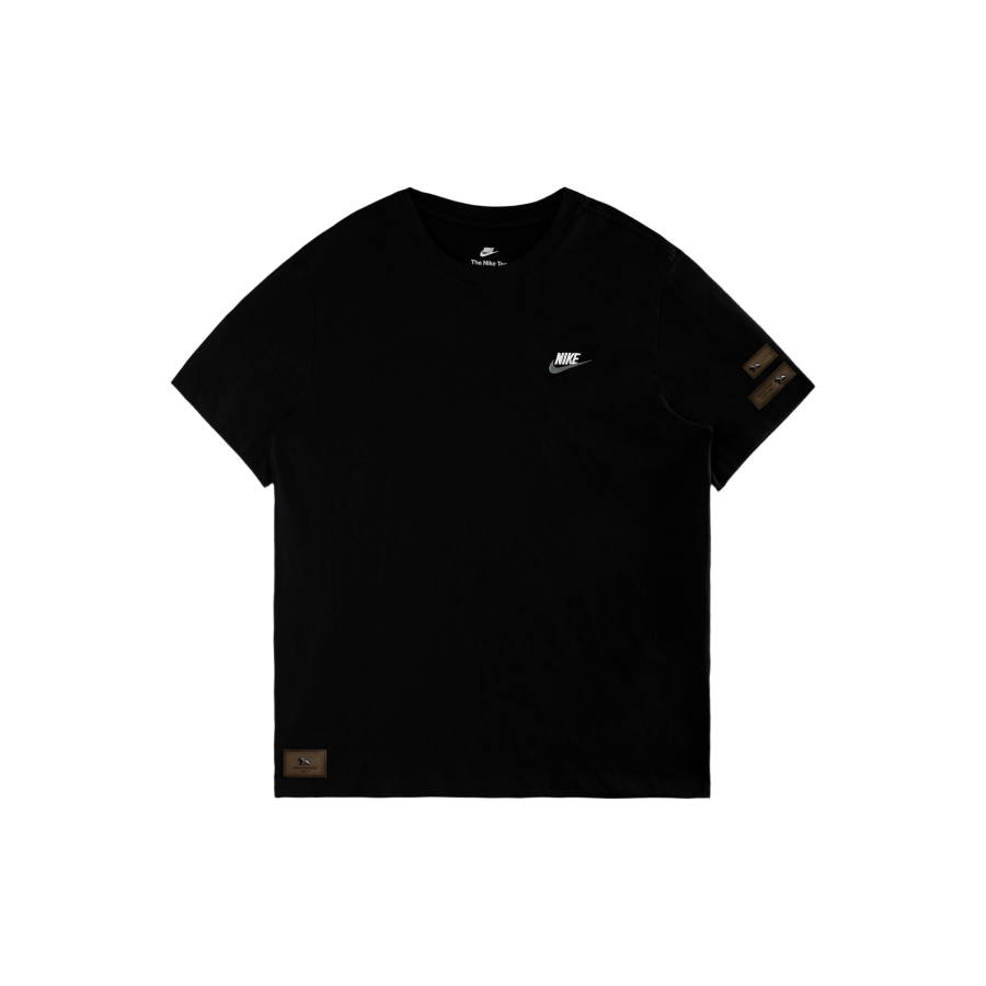Nike Nike Sportswear Club T Shirts Unisex Black/White/Dark Gray Crew Neck Moderate