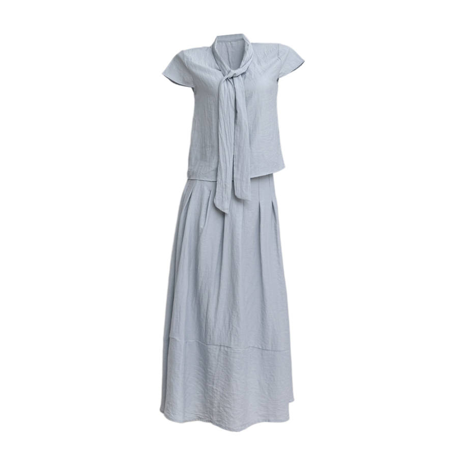 TUSHIFEI Two Piece Skirt Sets Women's Moderate Long Skirt