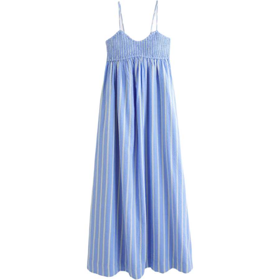 Abercrombie&Fitch Slip Dresses Women's Blue Stripes Moderate